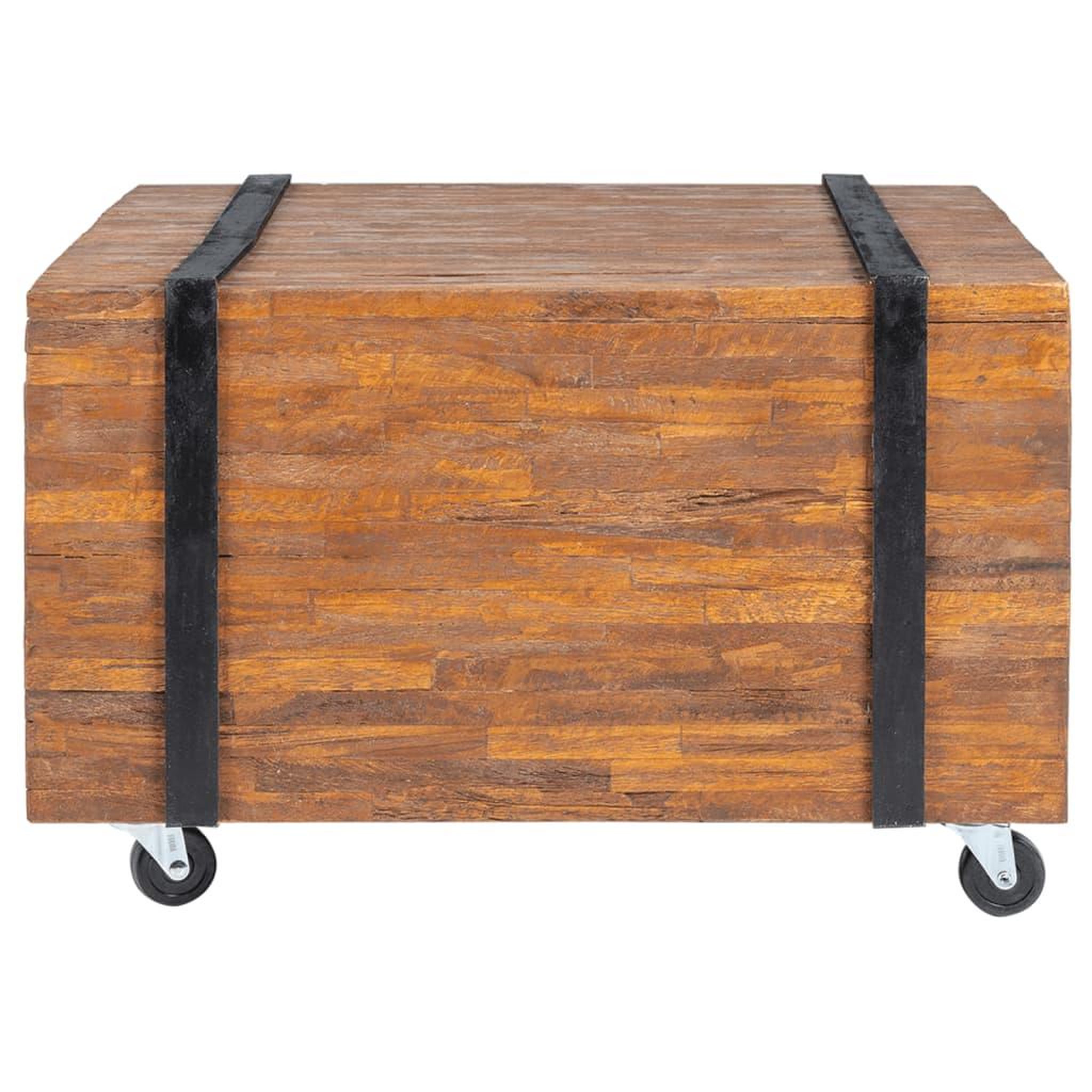 Voir la diapositive 2 : VIDAXL Table d'appoint en teck 60 x 60 x 38 cm