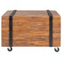 Voir la diapositive 2 : VIDAXL Table d'appoint en teck 60 x 60 x 38 cm
