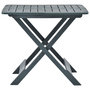 Voir la diapositive 2 : VIDAXL Table pliable de jardin Vert 79x72x70 cm Plastique