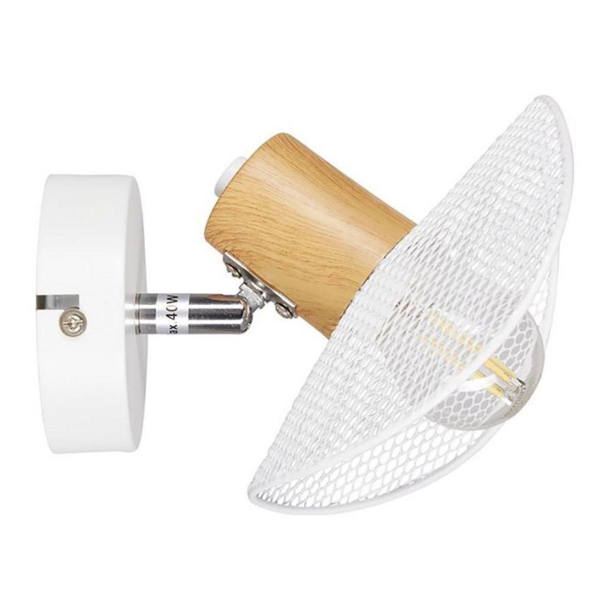 OSTARIA Applique spot orientable métal Hyde blanc