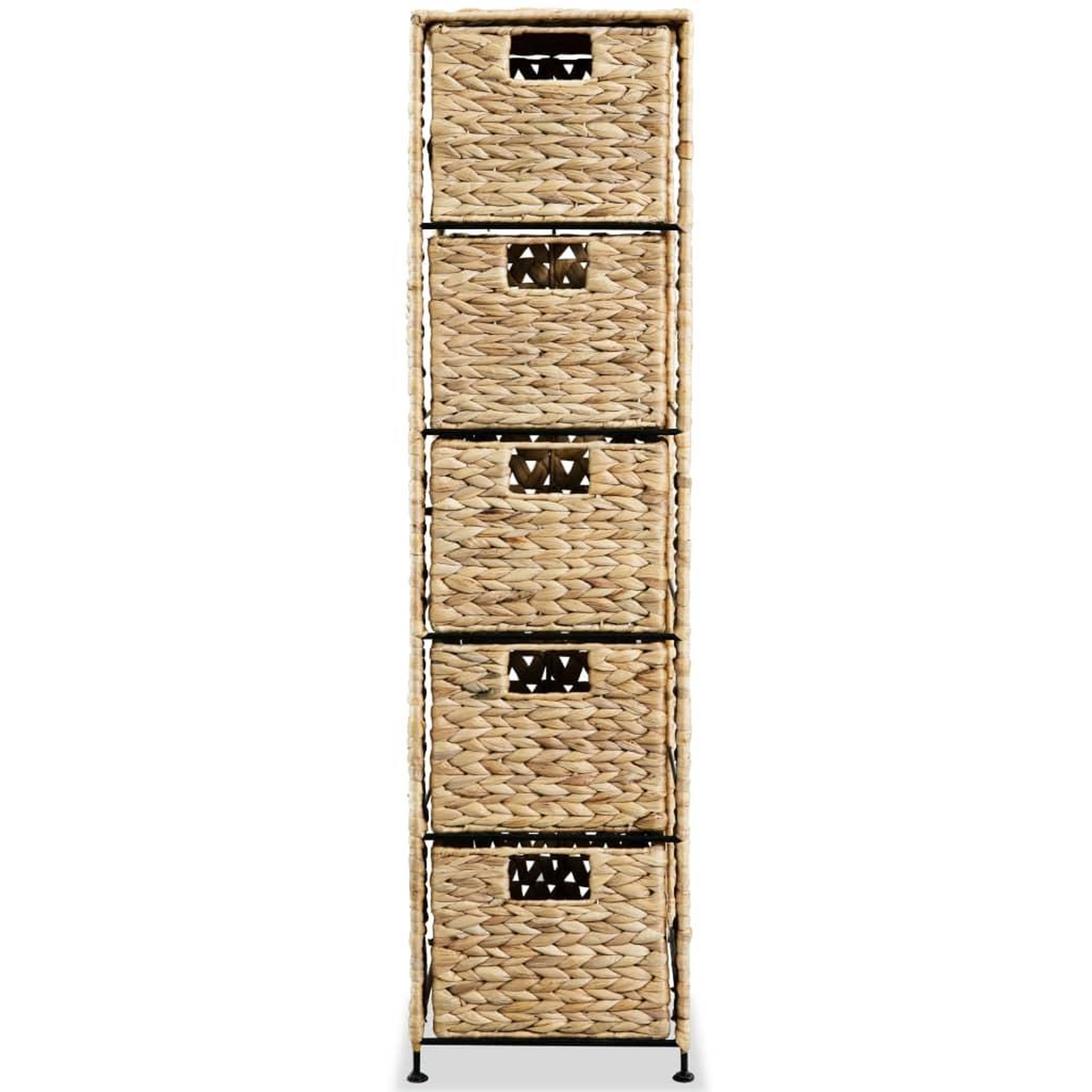 Voir la diapositive 2 : VIDAXL Unite de rangement avec 5 paniers 25,5x37x100 cm Jacinthe d'eau