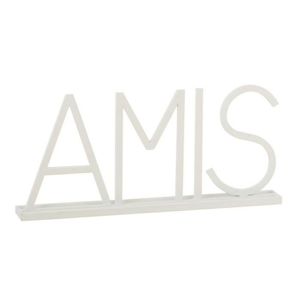 Paris Prix Mot Déco en Métal  Amis  48cm Blanc