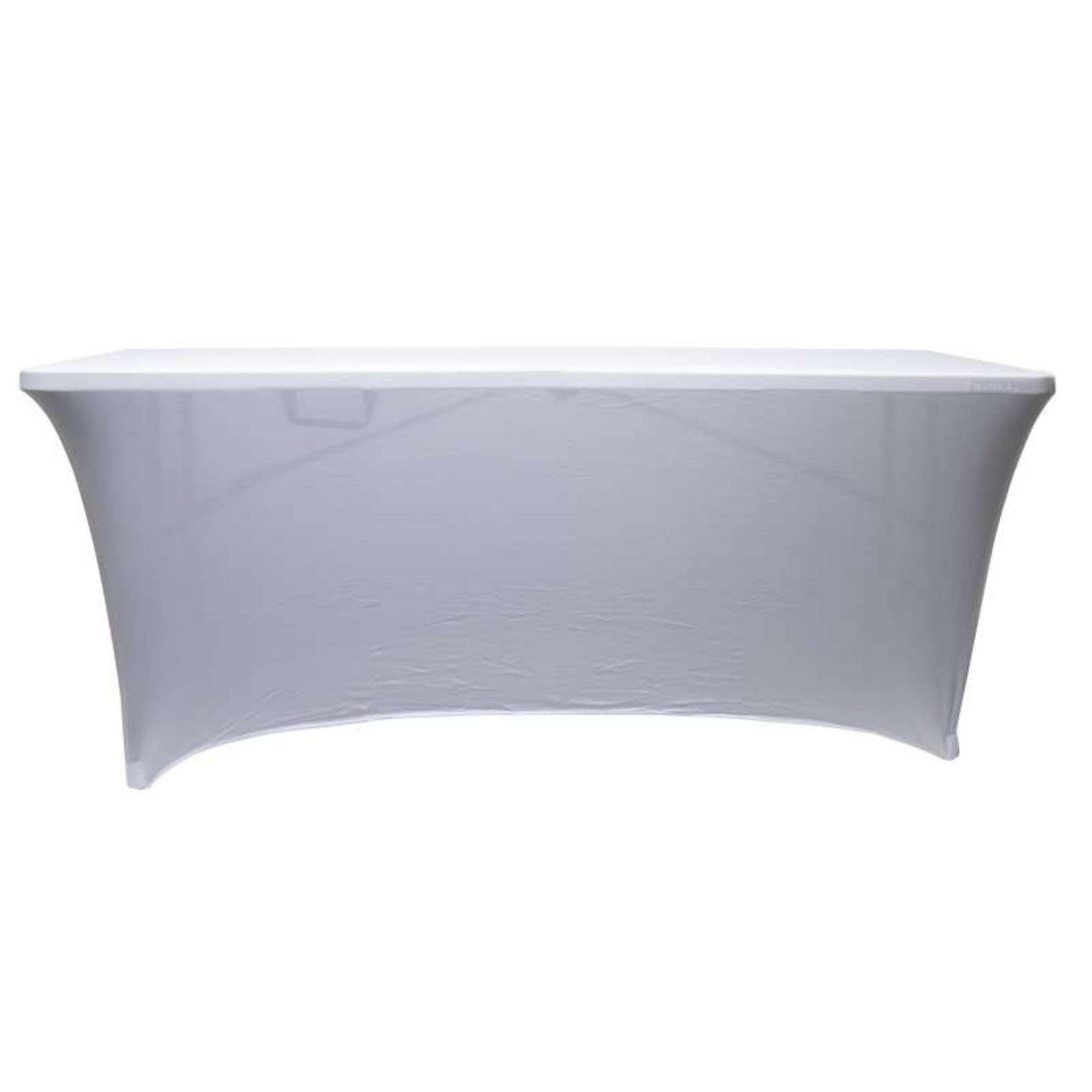 Voir la diapositive 1 :  Housse nappe pour table pliante 240cm Werkapro Blanche