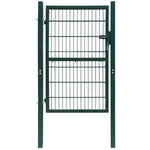 VIDAXL Portillon 2D (simple) Vert 106x210 cm