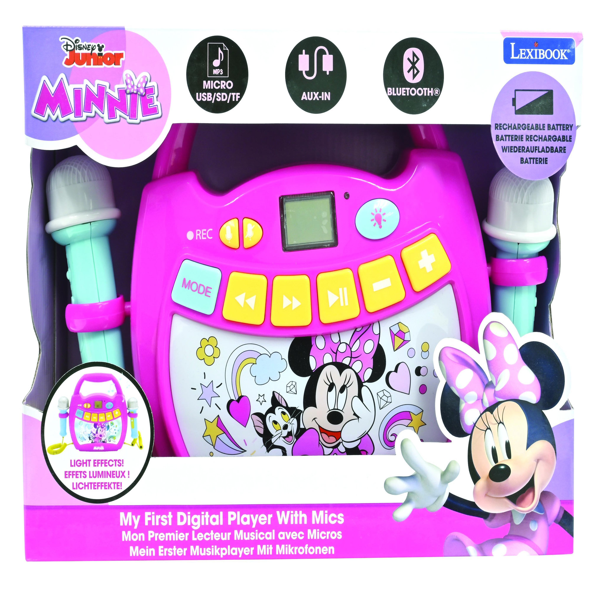 Voir la diapositive 5 : Lexibook Enceinte Bluetooth Minnie Mouse avec Micros