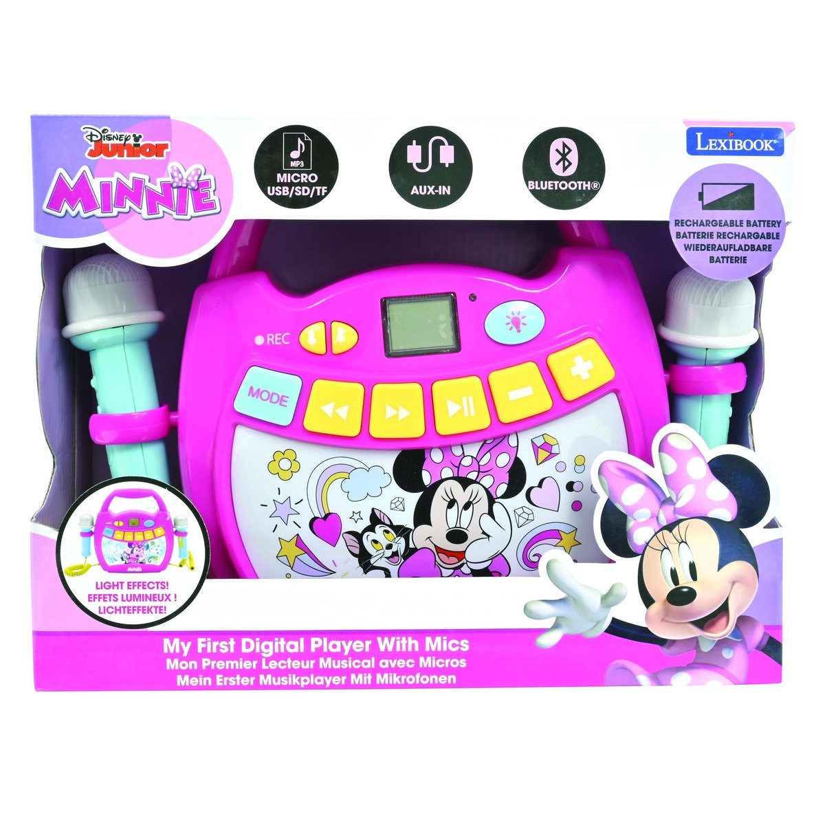 Lexibook Enceinte Bluetooth Minnie Mouse avec Micros