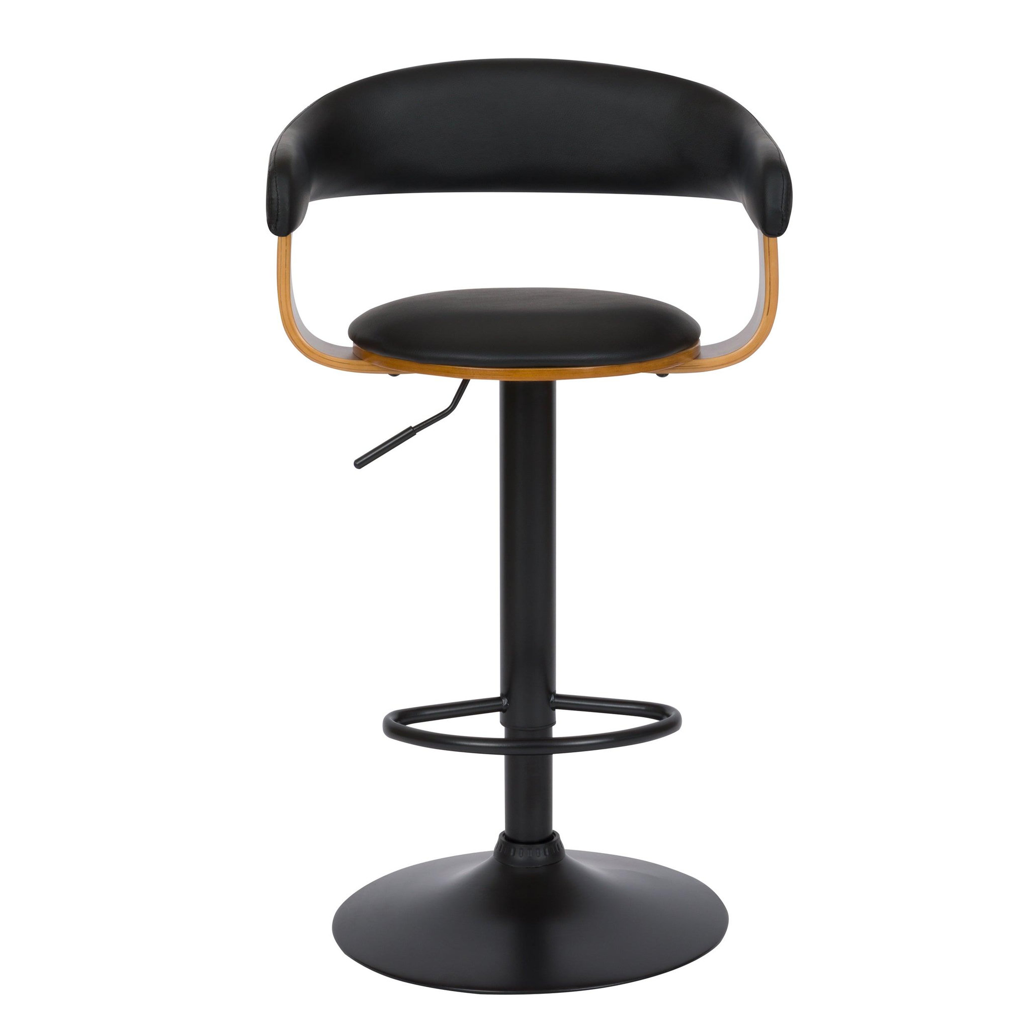 Voir la diapositive 6 : MAISON PAVANE Chaise de bar réglable 62/84 cm en cuir synthétique noir-harold