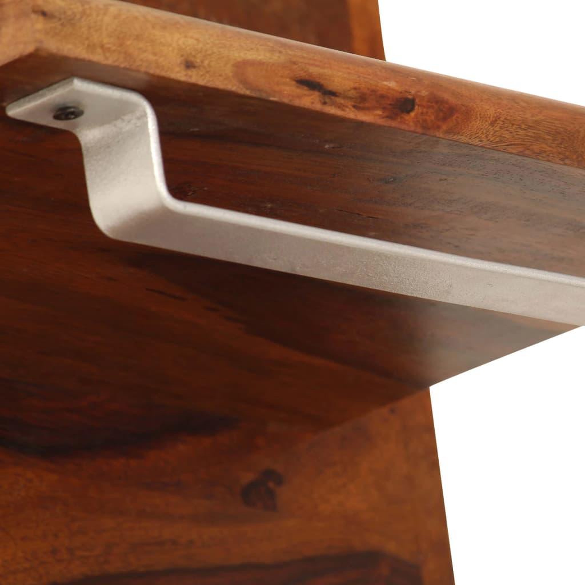 Voir la diapositive 3 : VIDAXL Portemanteau bois solide de sesham 118 x 40 cm