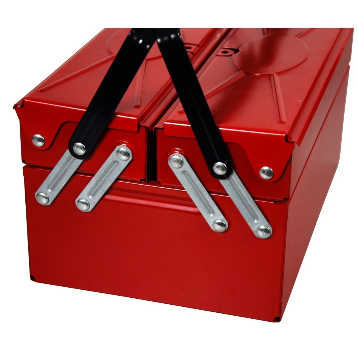 PIERRE HENRY Boite à outils dépliante 3 compartiments 30/1 Rouge