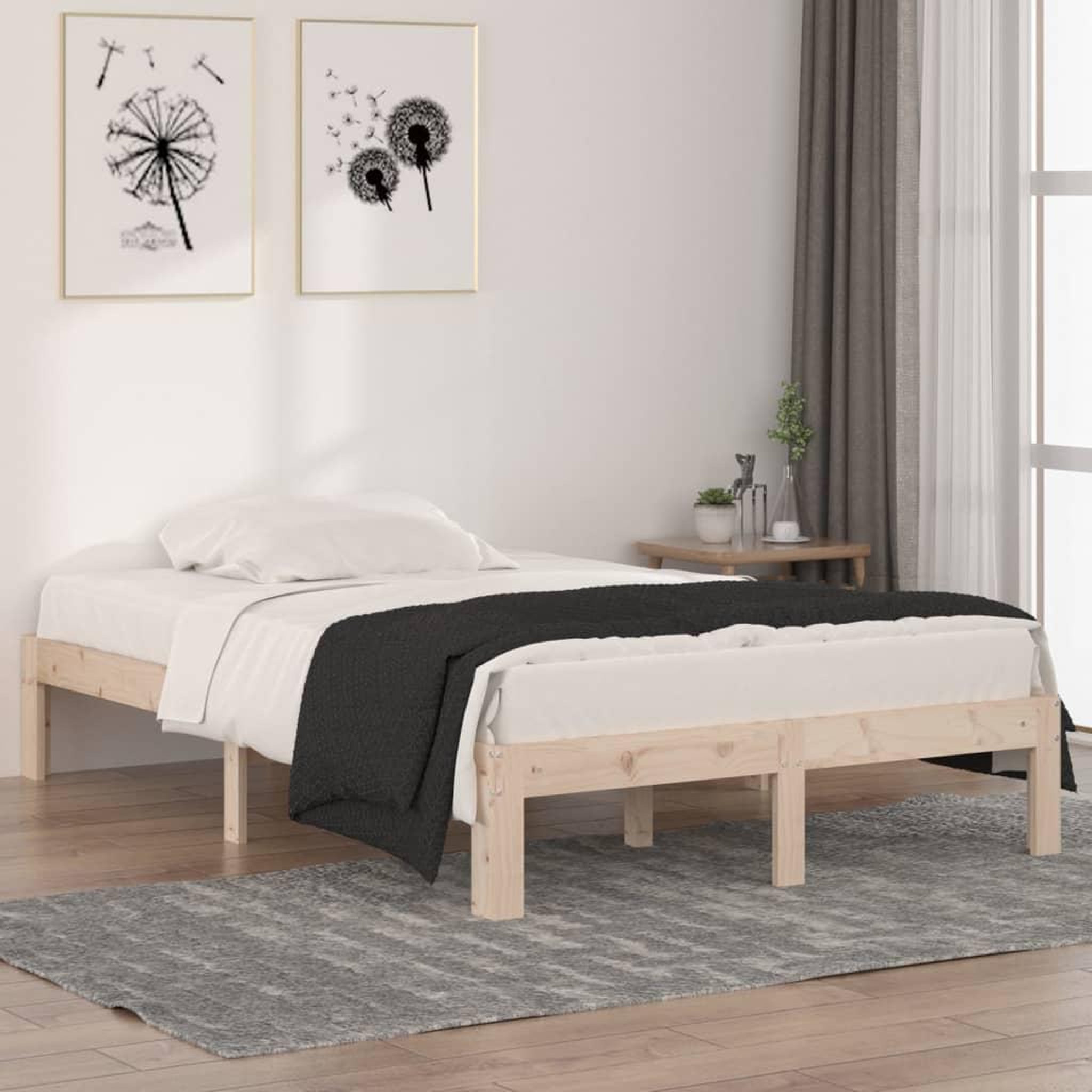 VIDAXL Cadre de lit sans matelas 120x190 cm
