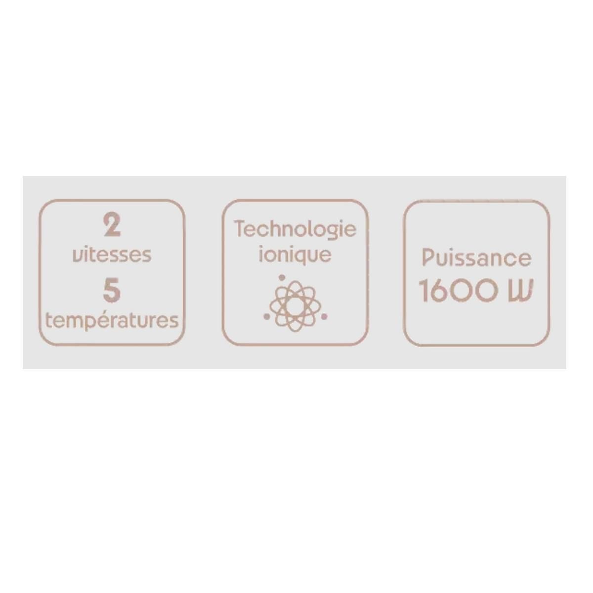 LITTLE BALANCE Sèche-cheveux 1600w blanc - 8895