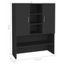 Voir la diapositive 6 : VIDAXL Meuble pour machine a laver Noir 70,5x25,5x90 cm