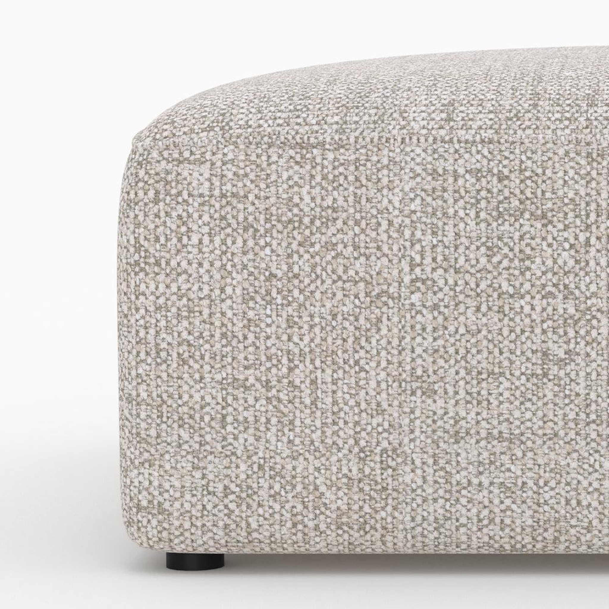Voir la diapositive 6 : MAISON PAVANE Pouf carré pour canapé modulable en tissu beige-hestia