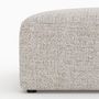 Voir la diapositive 5 : Rendez vous déco Pouf carré pour canapé modulable en tissu beige-Hestia