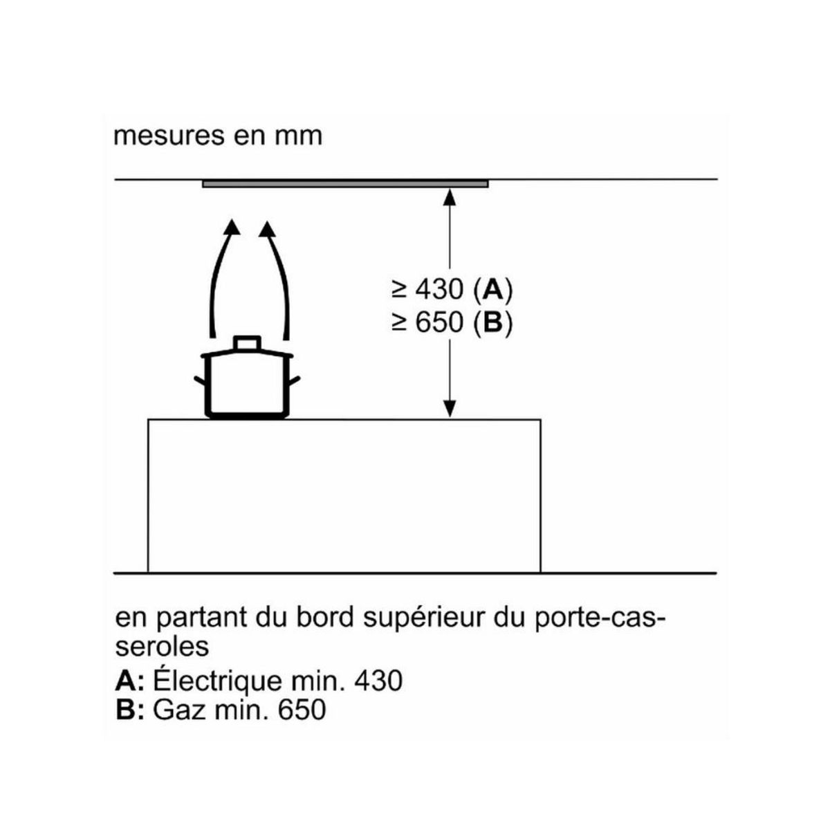 Neff Hotte box intégrée 60cm 460m3/h noir - d65xam2s0
