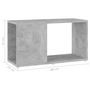 Voir la diapositive 6 : VIDAXL Meuble TV Gris beton 60x24x32 cm Bois d'ingenierie