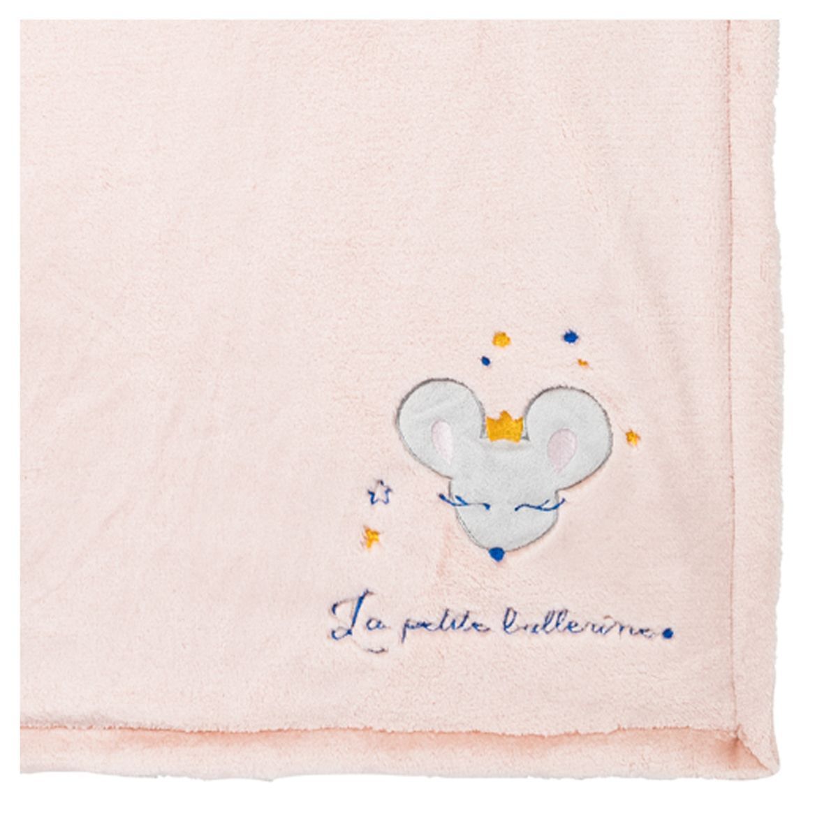 Babycalin Couverture 75x100cm bi-matiere Ballerine