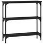 Voir la diapositive 2 : VIDAXL Table console noir 75x22,5x75 cm bois d'ingenierie