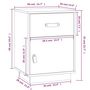 Voir la diapositive 6 : VIDAXL Tables de chevet 2 pcs Noir 40x34x55 cm Bois de pin massif