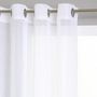Voir la diapositive 2 : ATMOSPHERA Rideau Voilage  Rayure  140x240cm Blanc