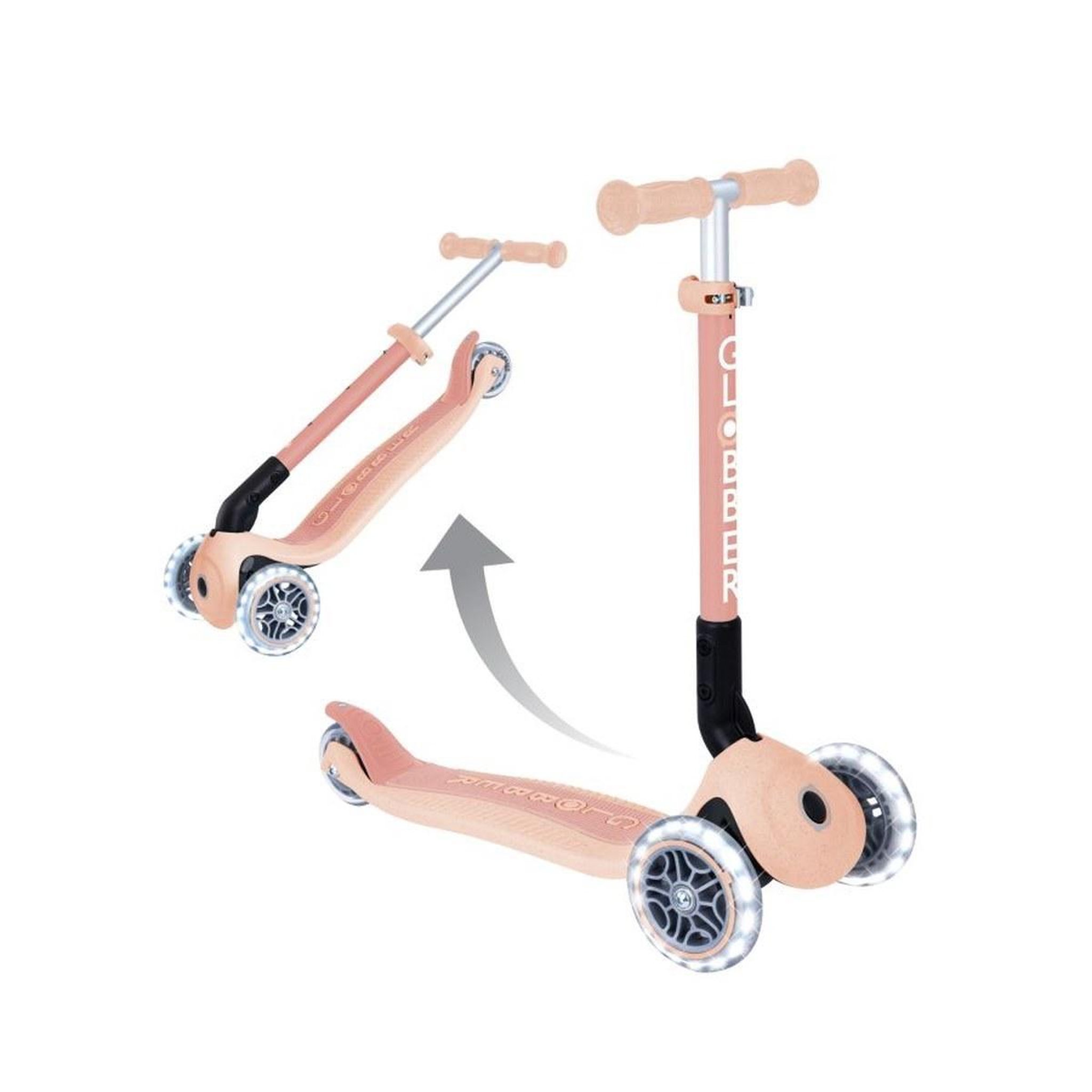 Voir la diapositive 3 : Globber Trottinette 3 roues JUNIOR FOLDABLE LIGHTS ESSENTIAL — Pêche