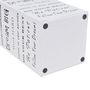 Voir la diapositive 3 : VIDAXL Blanc Carré Porte parapluie Stockage pour cannes bâtons Acier 48,5 cm