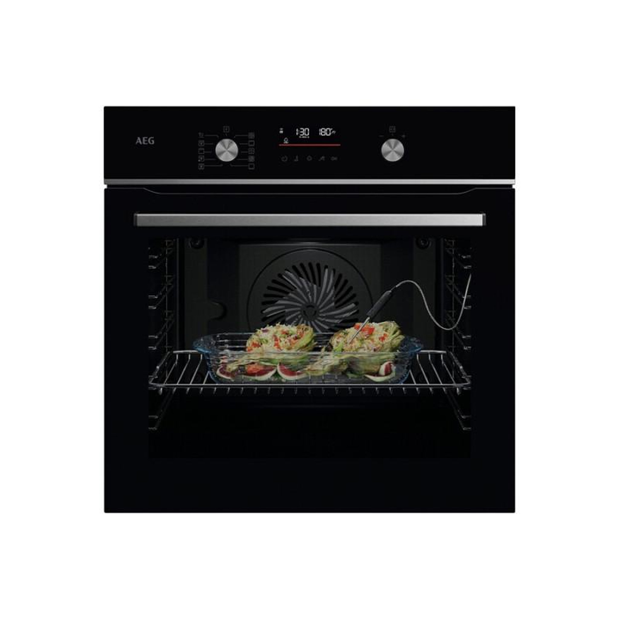 AEG Four encastrable multifonction pyrolyse 72L noir classe A+ AEG - OA5PB50SAB
