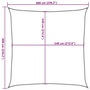 Voir la diapositive 6 : VIDAXL Voile d'ombrage 160 g/m^2 Rouge 6x6 m PEHD