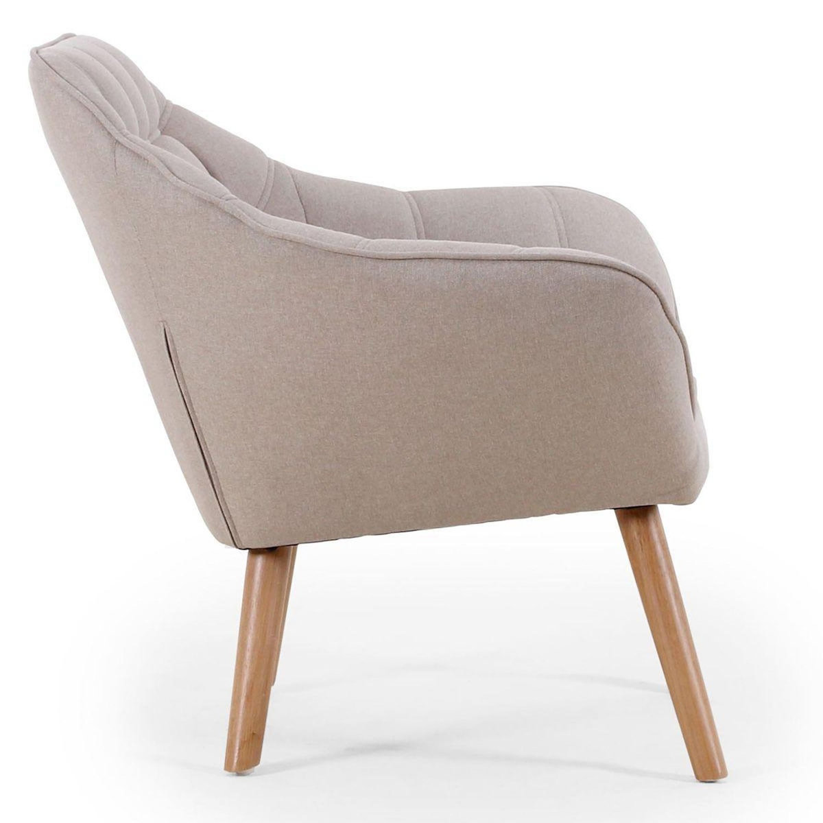 Paris Prix Fauteuil Scandinave Matelassé  Taon  83cm Beige