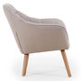 Voir la diapositive 3 : Paris Prix Fauteuil Scandinave Matelassé  Taon  83cm Beige