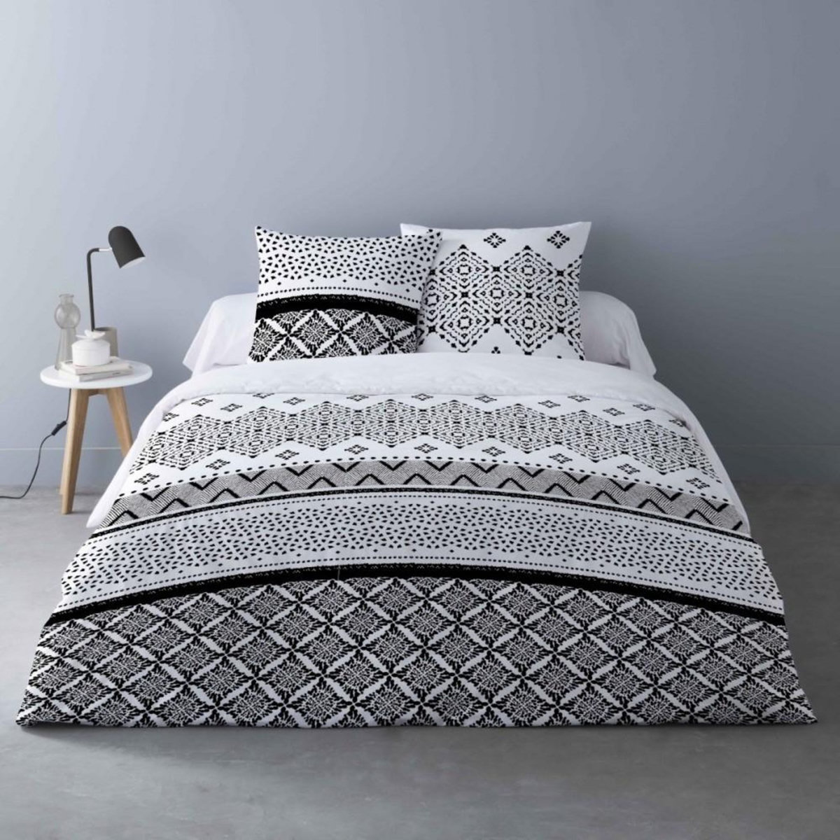 Dourev Housse de couette 240x220 GISELE + 2 taies 100% coton