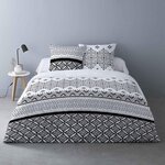 Dourev Housse de couette 240x220 GISELE + 2 taies 100% coton