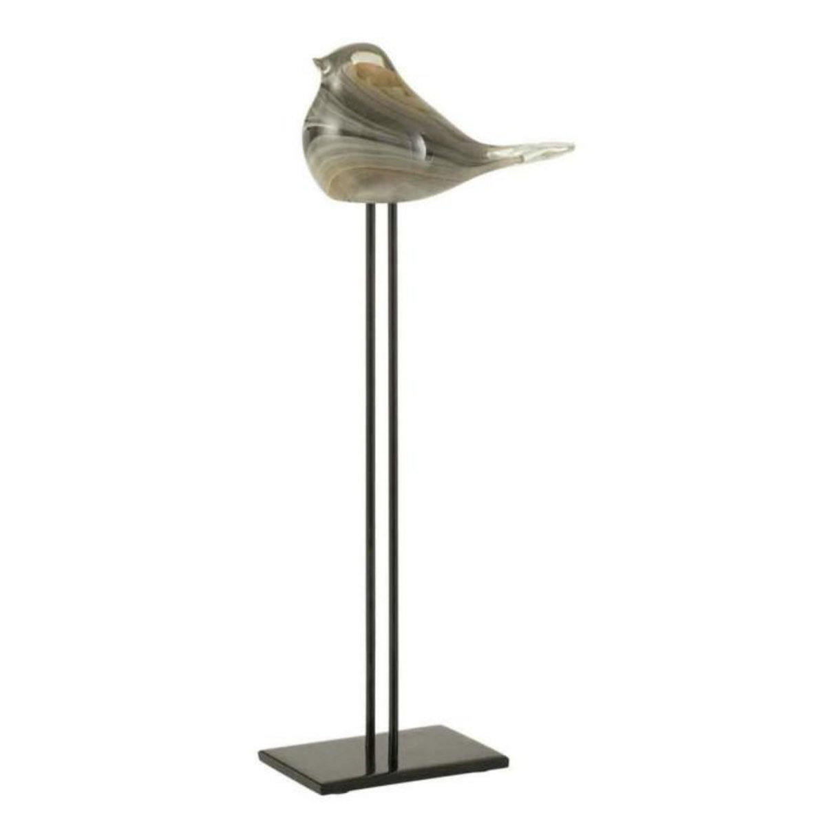 Paris Prix Statuette sur Pied  Oiseau  43cm Ambre & Marron