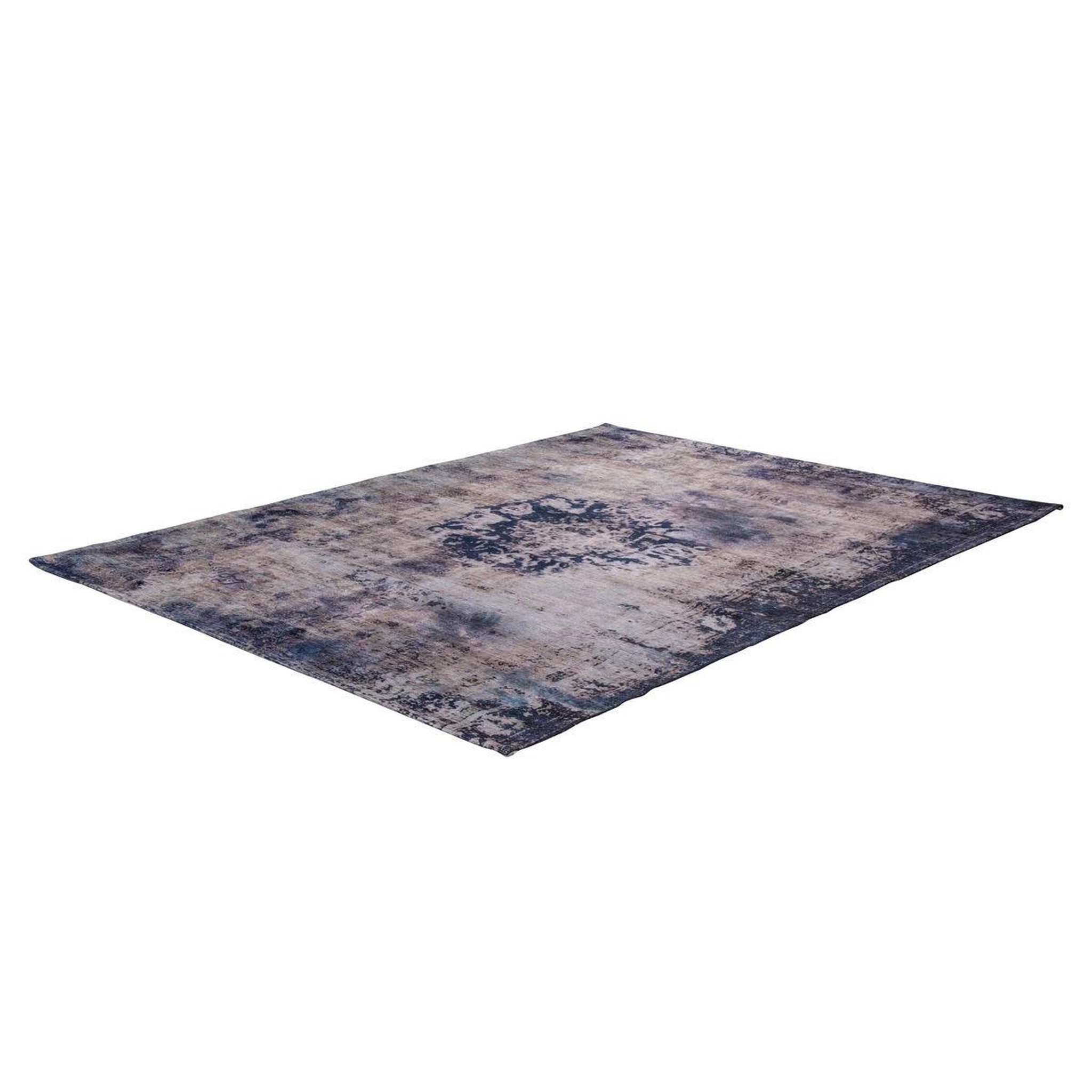 Voir la diapositive 4 : Paris Prix Tapis rétro à poils courts  vintage  bleu