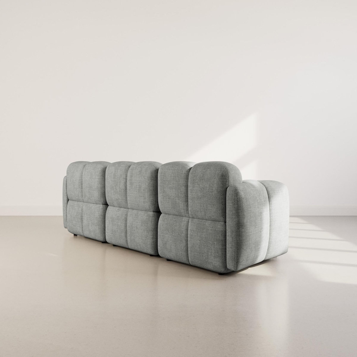 LISA DESIGN Grace - canapé modulable 3 places en velours texturé