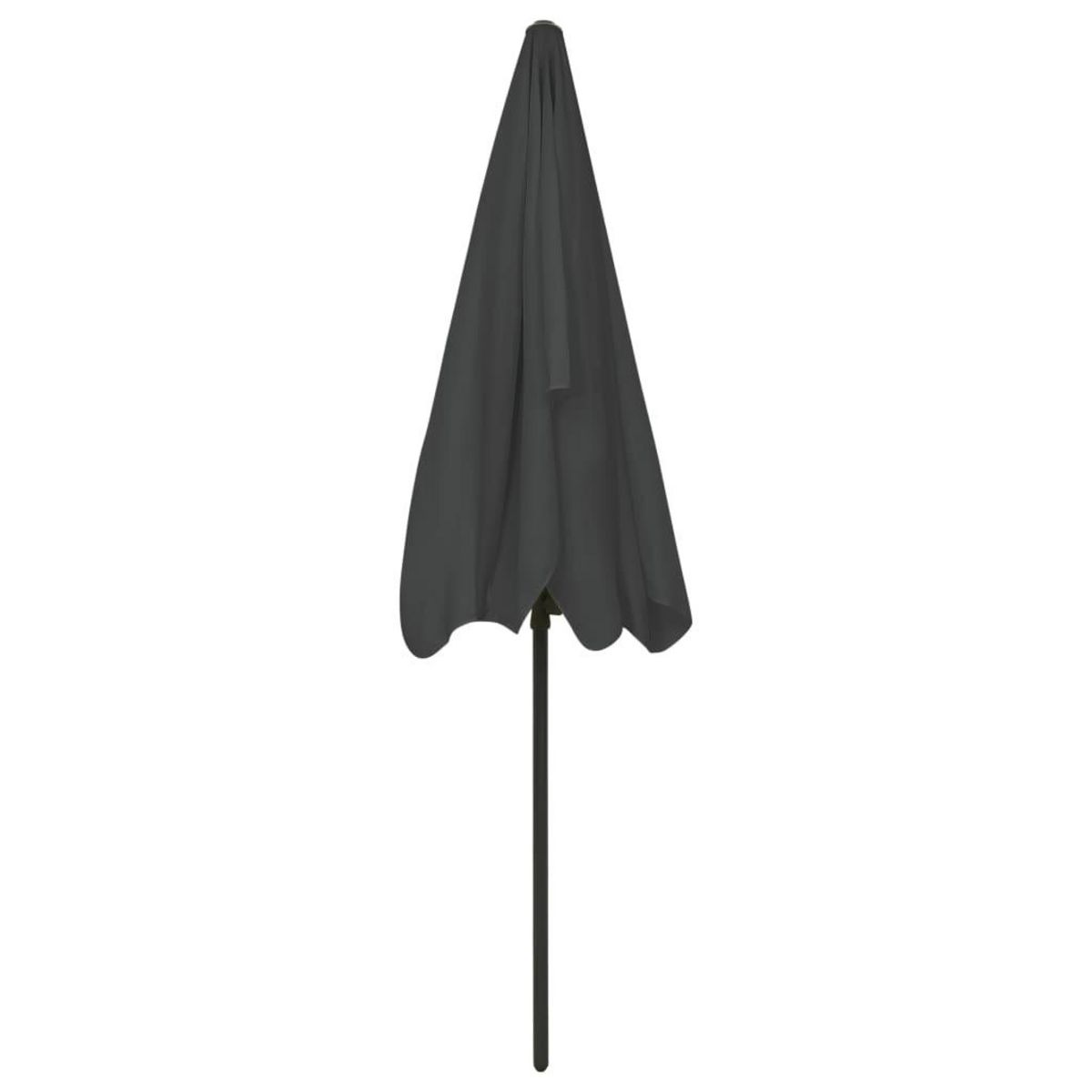 VIDAXL Parasol de plage anthracite 200x125 cm