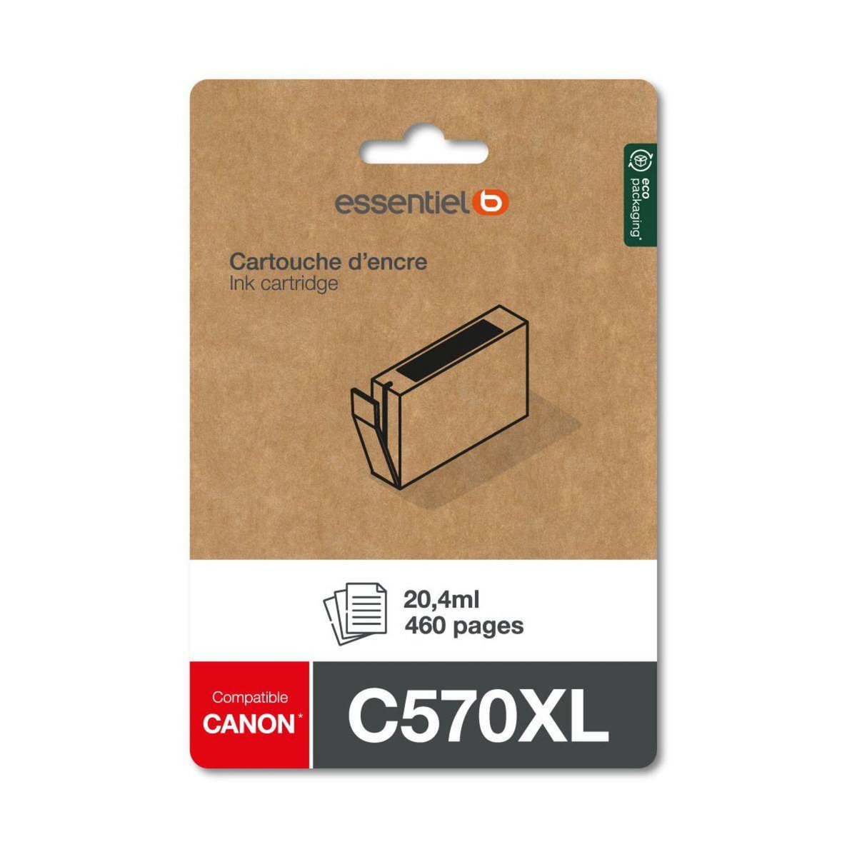 ESSENTIEL B Cartouche d'encre C570 XL NOIR