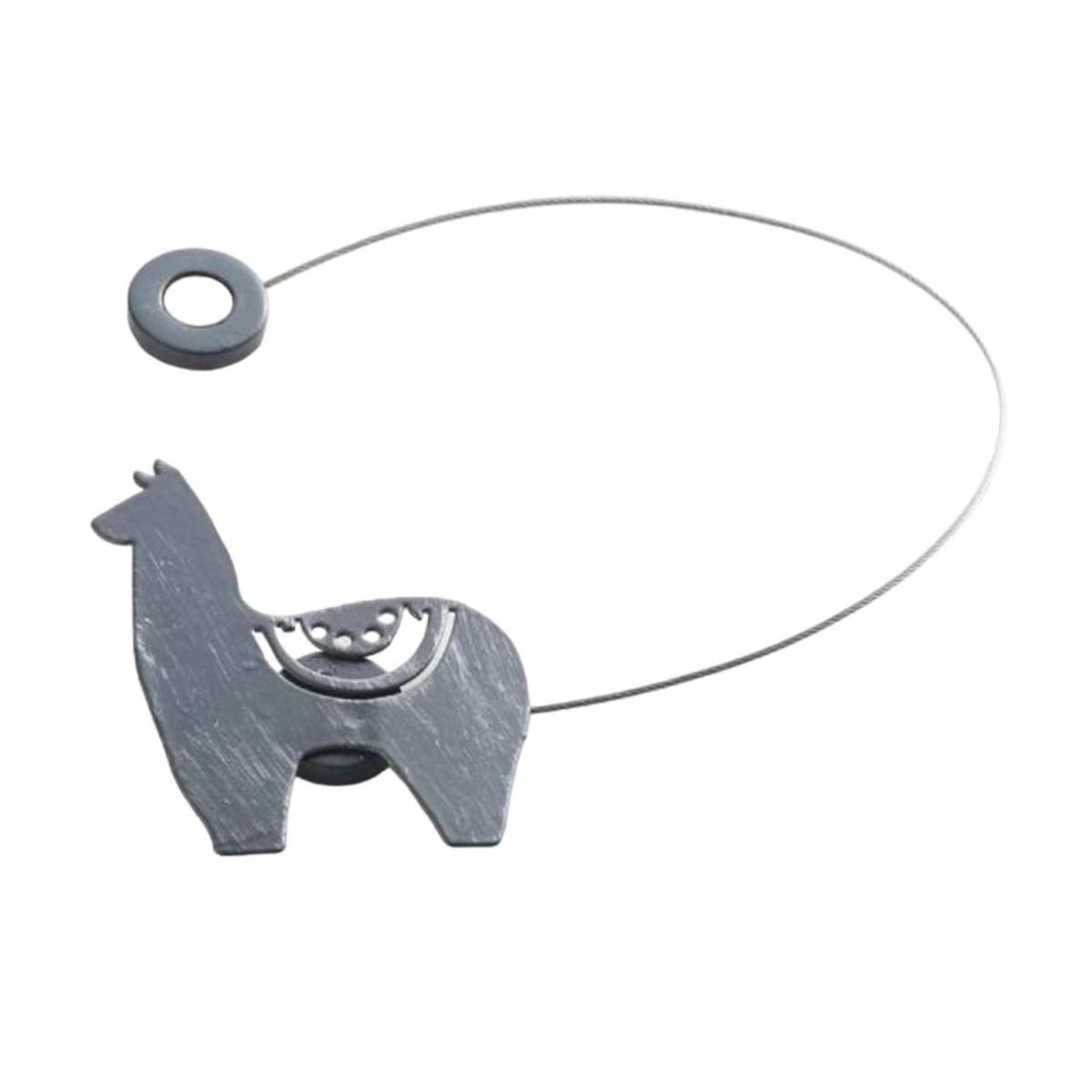 Douceur d'Intérieur Embrasse de rideau aimantée  yzma  30cm gris