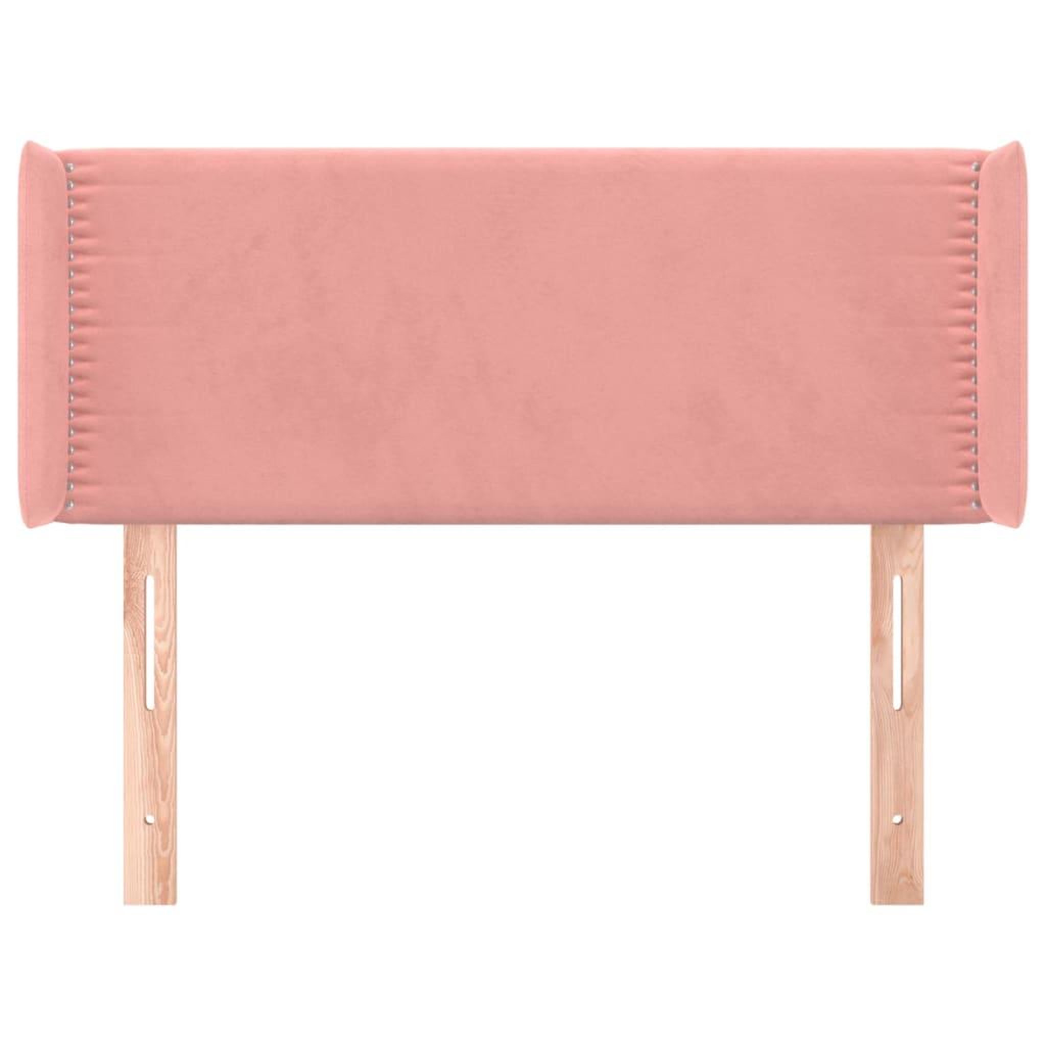 Voir la diapositive 3 : VIDAXL Tete de lit avec oreilles Rose 93x16x78/88 cm Velours