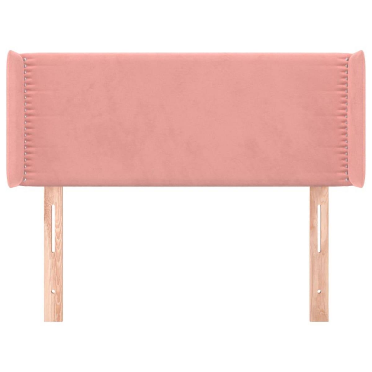 VIDAXL Tete de lit avec oreilles Rose 93x16x78/88 cm Velours