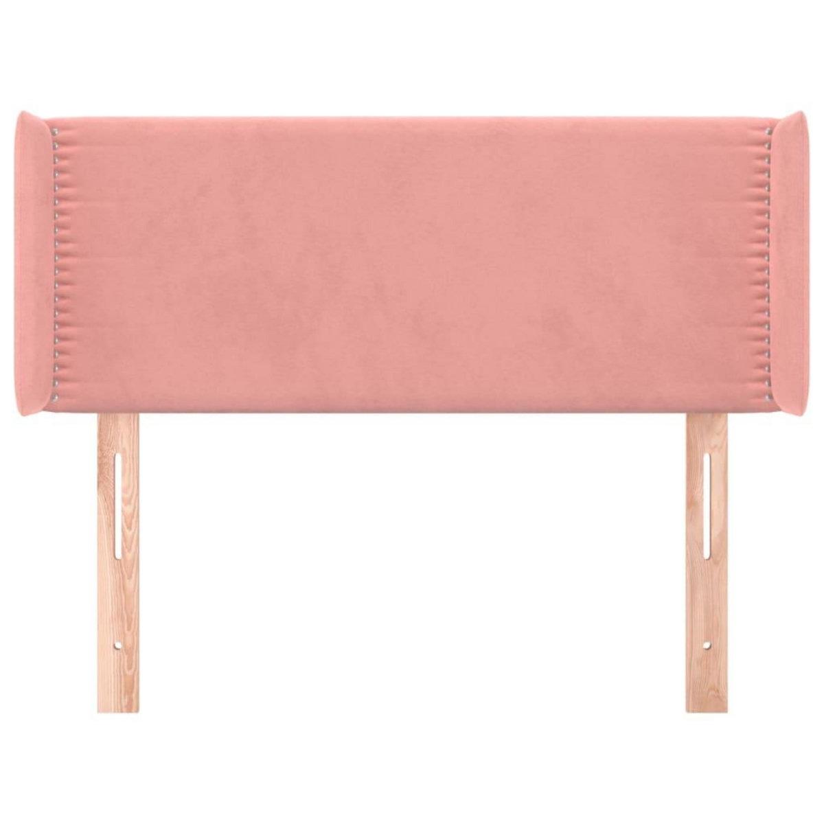 VIDAXL Tete de lit avec oreilles Rose 93x16x78/88 cm Velours