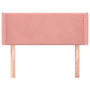 Voir la diapositive 3 : VIDAXL Tete de lit avec oreilles Rose 93x16x78/88 cm Velours