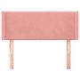 Voir la diapositive 3 : VIDAXL Tete de lit avec oreilles Rose 93x16x78/88 cm Velours