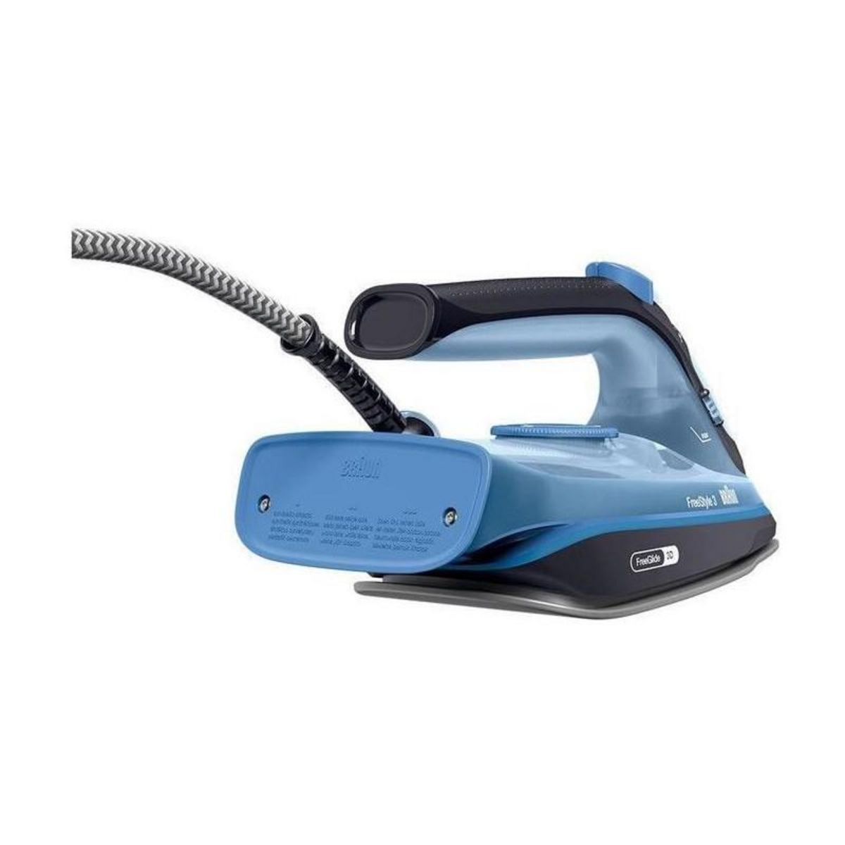 BRAUN BRAUN FI3194 BK FreeStyle 3 - Fer vapeur - Puissance 2400 W - Vapeur constante 45 g/min Pressing 200g/min - Semelle SuperCeramic