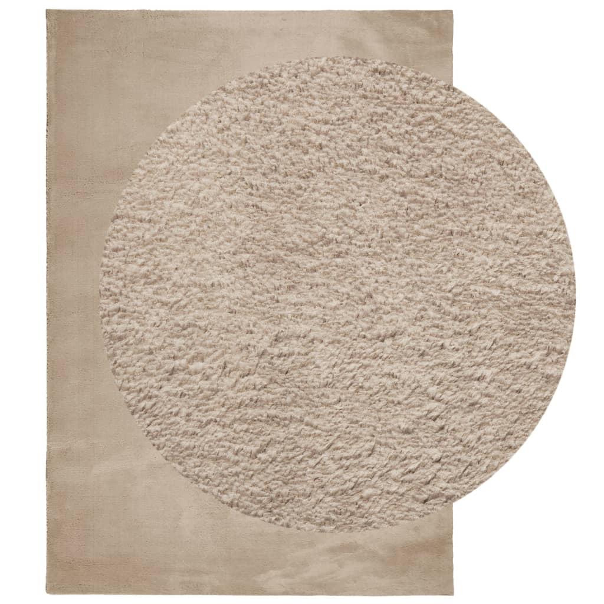 Voir la diapositive 3 : VIDAXL Tapis HUARTE a poils courts doux et lavable sable 140x200 cm