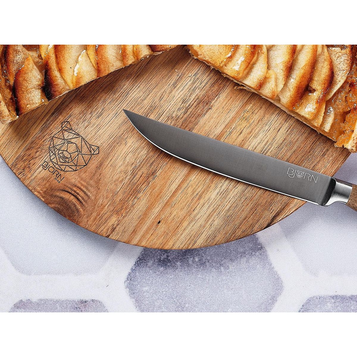 BJORN Planche à découper en bois d'acacia STINE - Ø26cm