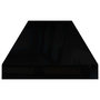 Voir la diapositive 5 : VIDAXL Etagere murale flottante 2 pcs Noir brillant 80x23,5x3,8 cm MDF