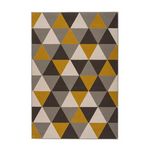 Paris Prix Tapis Géométrique à Poils Courts  Now II  Or. Coloris disponibles : Jaune