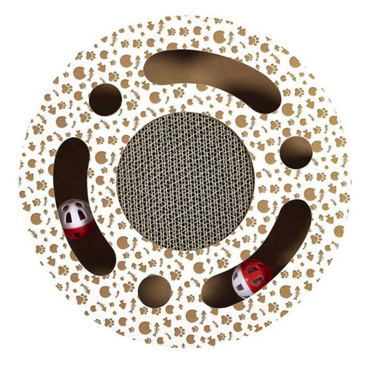 Paris Prix Griffoir Pour Chat 2 en 1  Circle  30cm Naturel