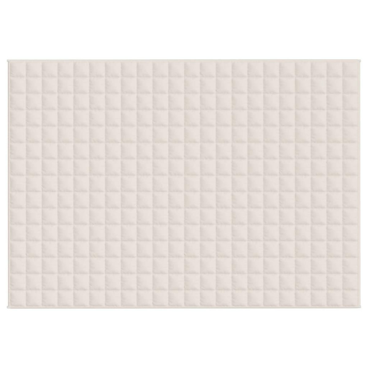 VIDAXL Couverture lestee Creme clair 155x220 cm 7 kg Tissu